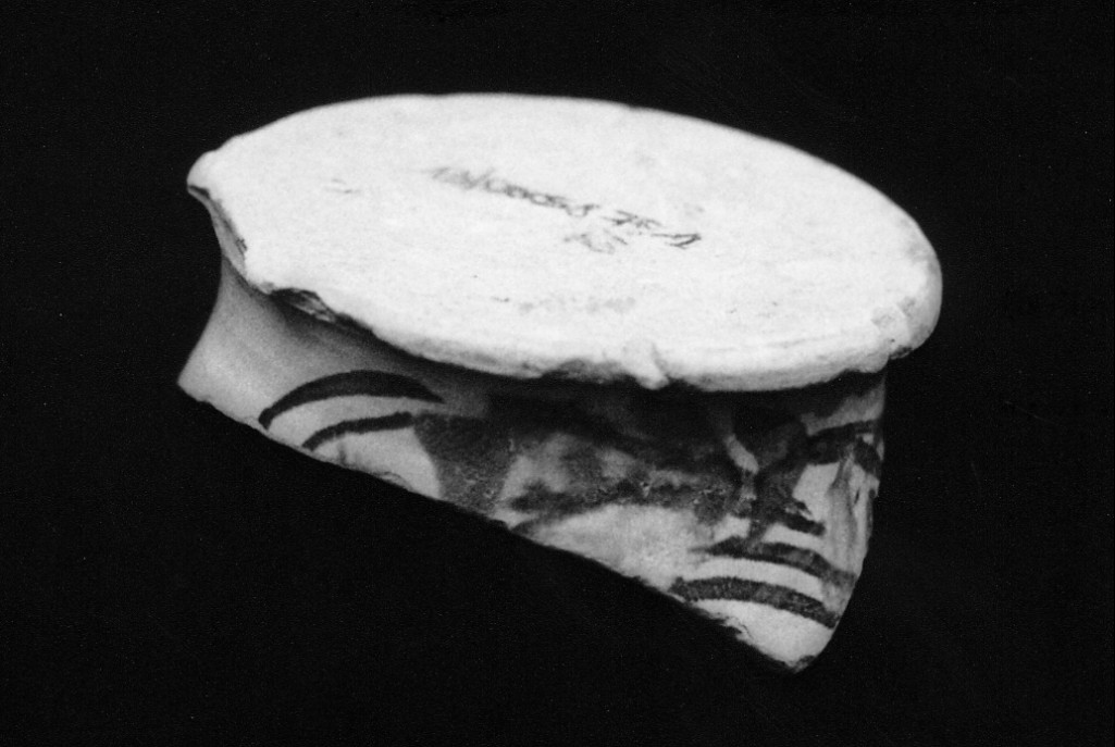 Ghirlanda (fondo di forma chiusa, frammento) - manifattura abruzzese (sec. XVIII)
