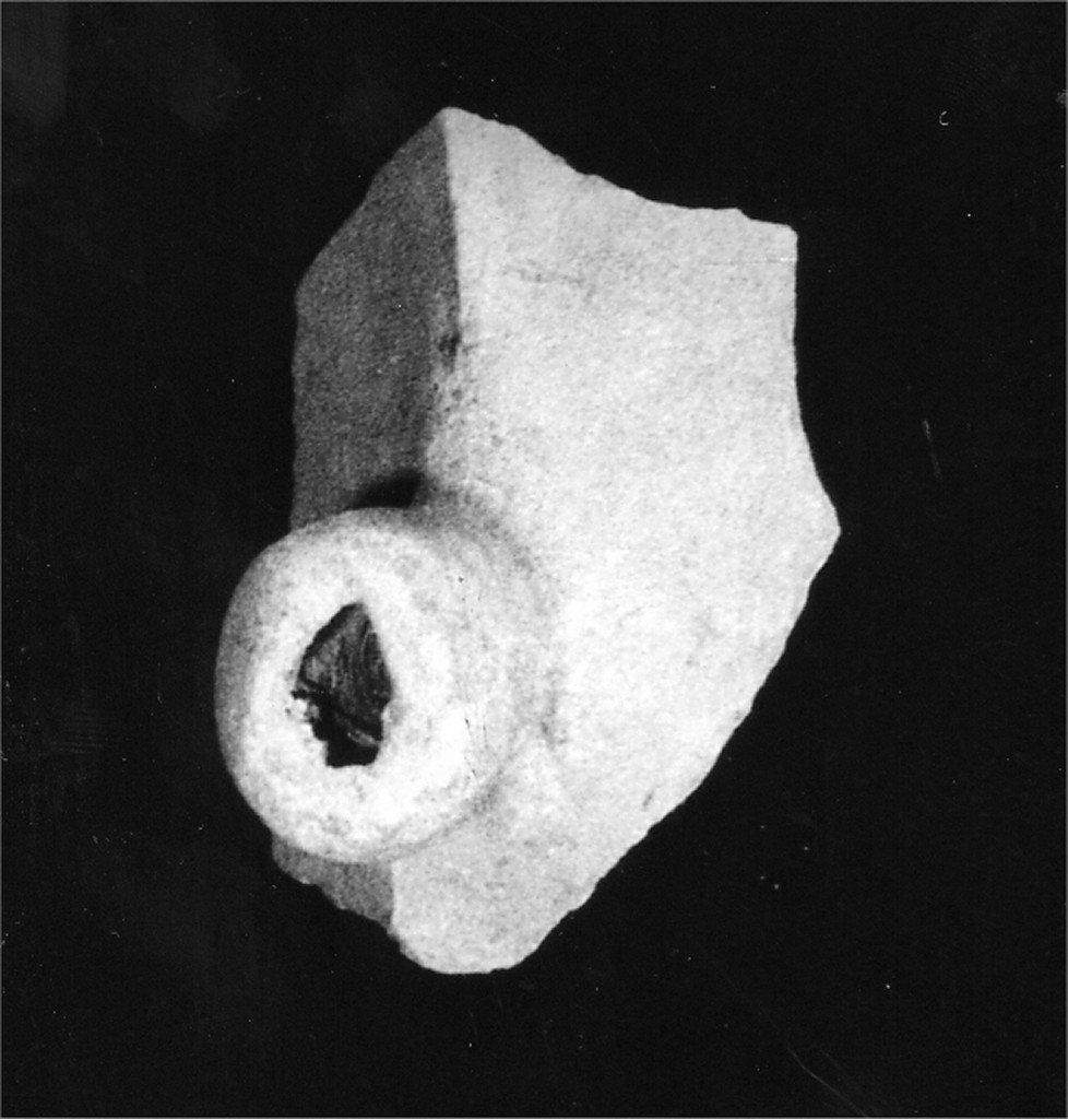 presa di testo, frammento - manifattura abruzzese (fine/inizio secc. XVIII/ XIX)