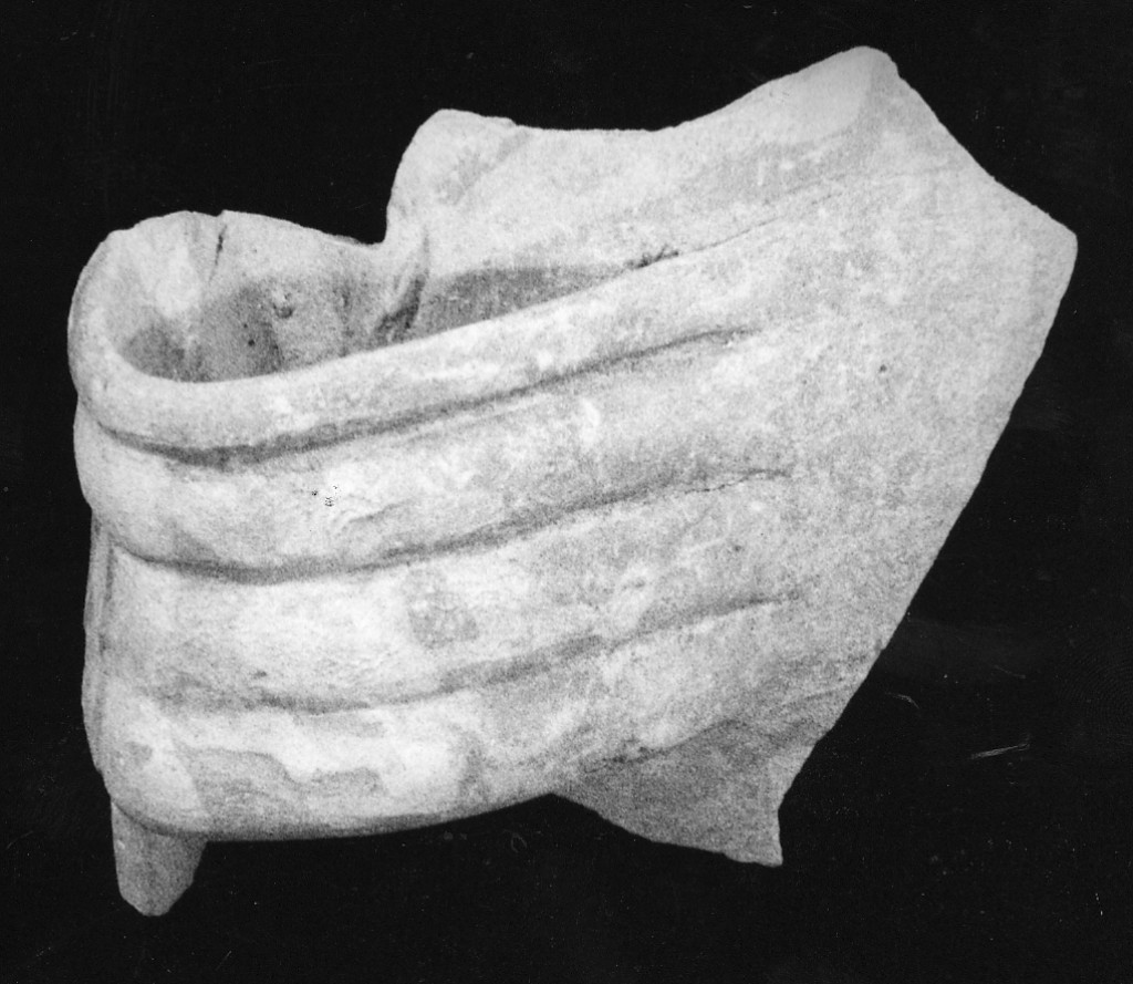 larga ansa di olla acquaria, frammento - manifattura abruzzese (fine/inizio secc. XVII/ XVIII)