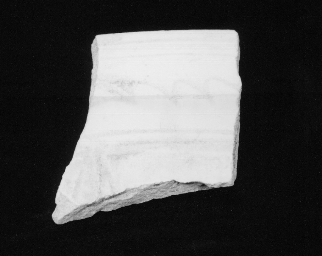 Motivo decorativo (tesa di piatto, frammento) - manifattura abruzzese (sec. XV)