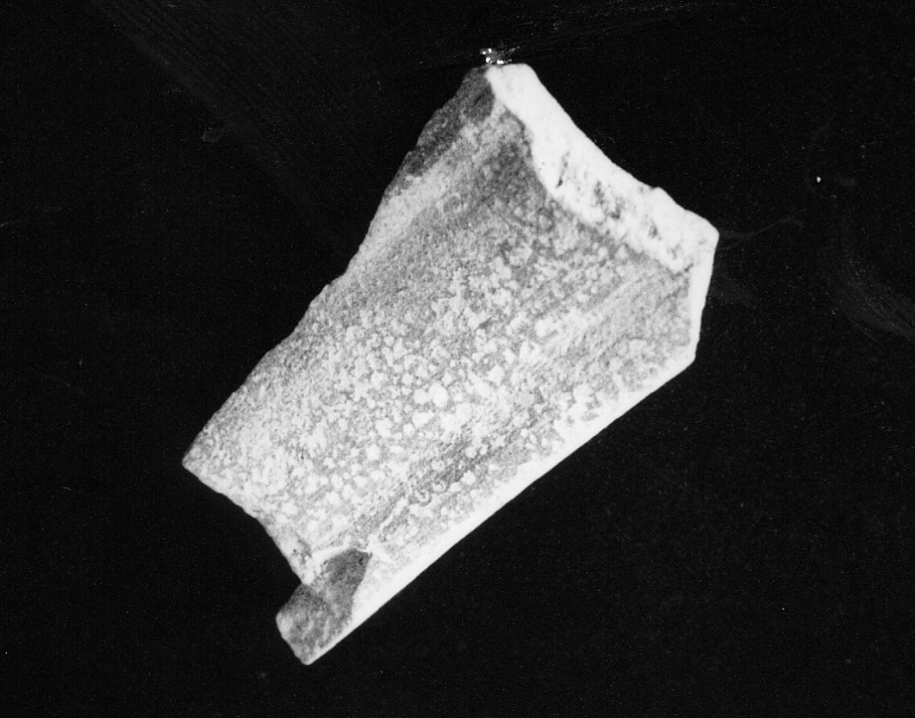 orlo a piccola tesa, frammento - manifattura abruzzese (fine/inizio secc. XVII/ XVIII)