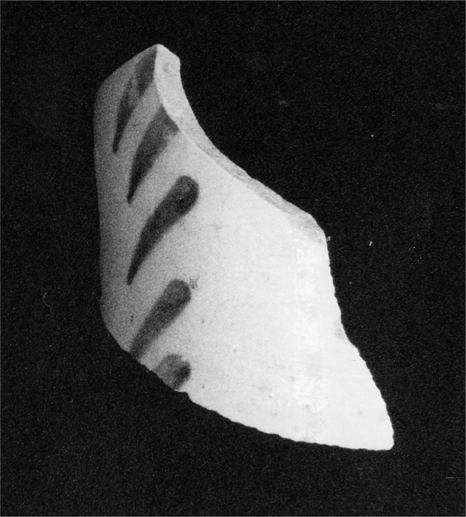 Motivo decorativo (parete di boccale, frammento) - manifattura abruzzese (sec. XVIII)