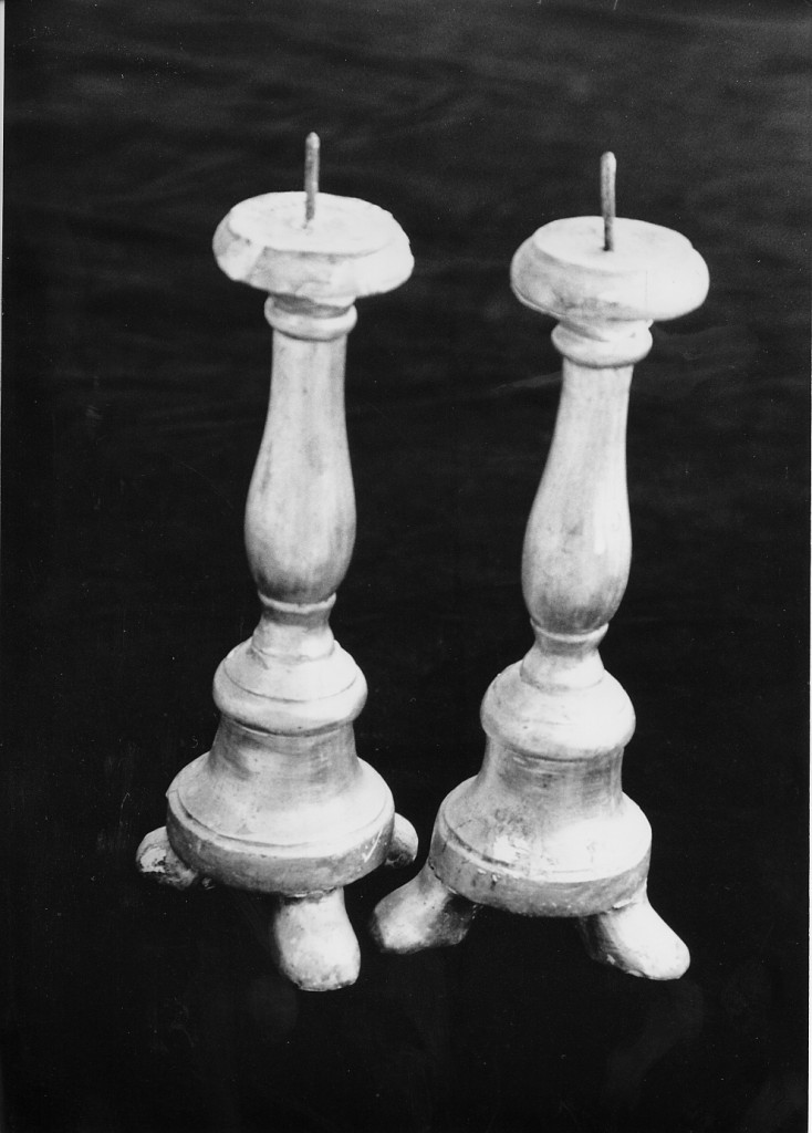 candelabro, serie - ambito abruzzese (seconda metà sec. XIX)