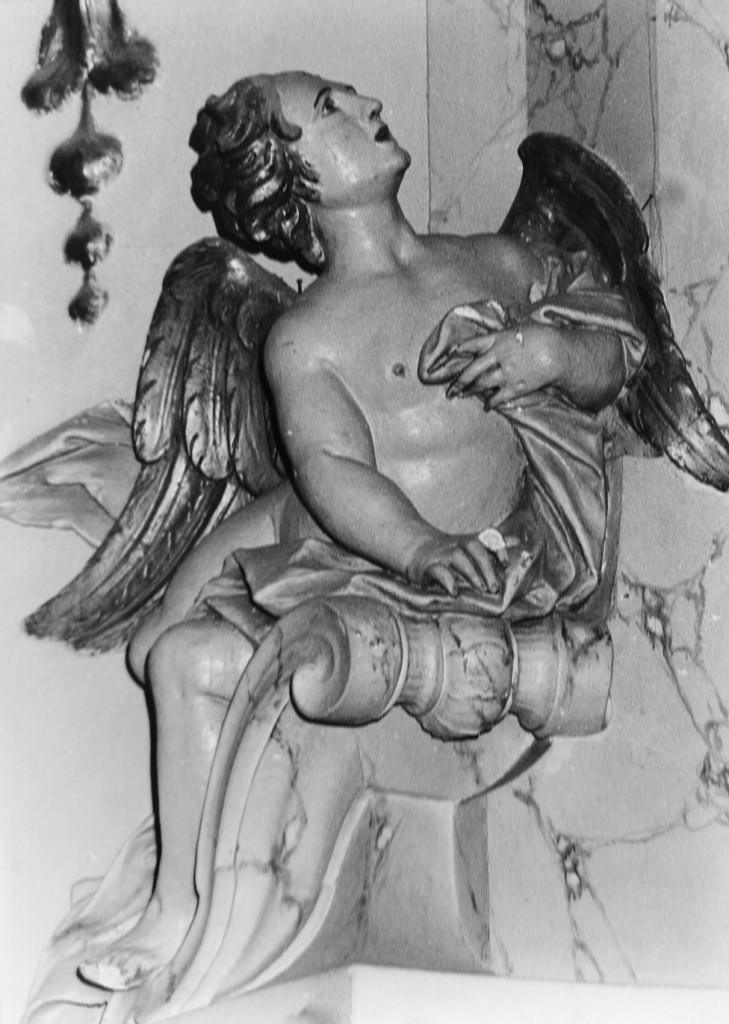 Angelo (statua, serie) di Rizza G, Piazzoli Carlo - ambito lombardo (sec. XVIII)