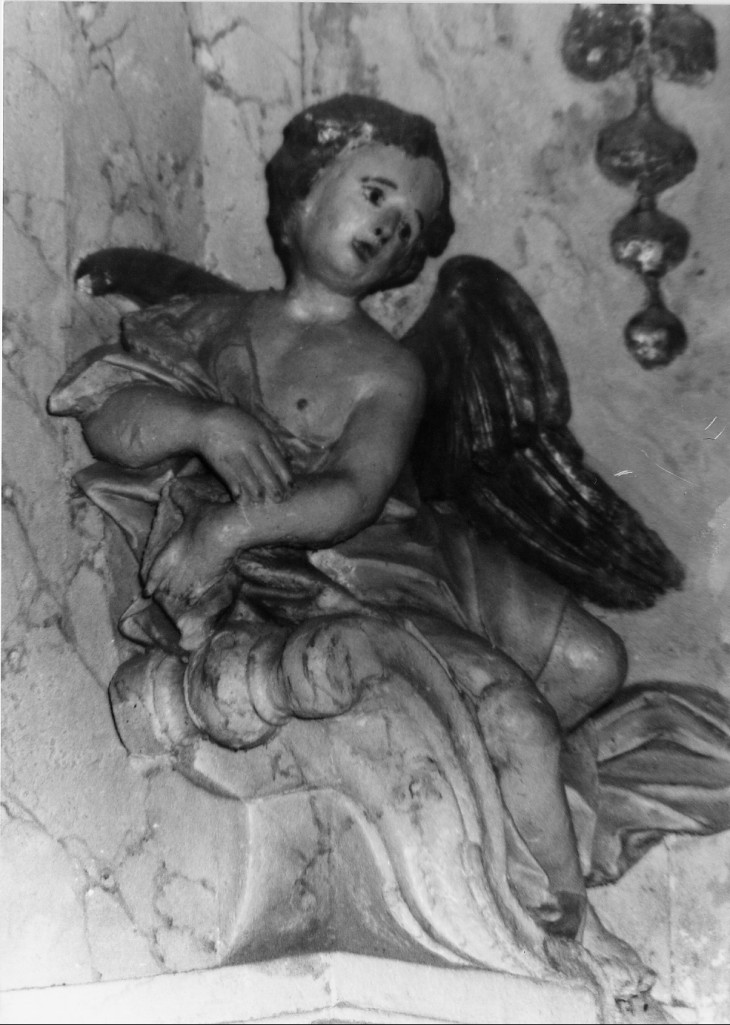 Angelo (statua) di Rizza G, Piazzoli Carlo - ambito lombardo (sec. XVIII)