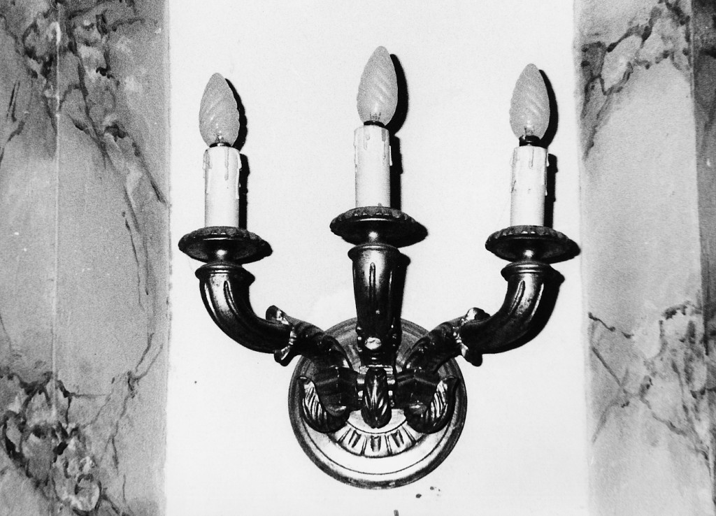 candeliere da parete, serie - ambito dell'Italia centrale (sec. XVIII)