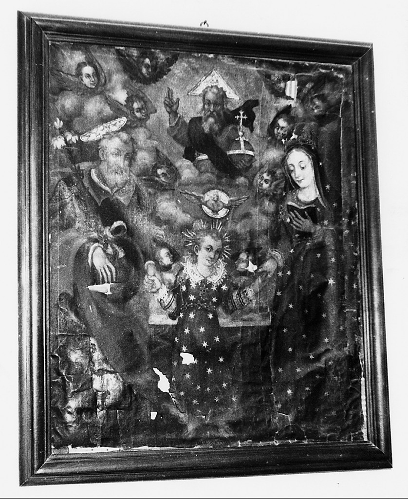 Sacra Famiglia e Trinita' (dipinto) - ambito abruzzese (seconda metà sec. XIX)