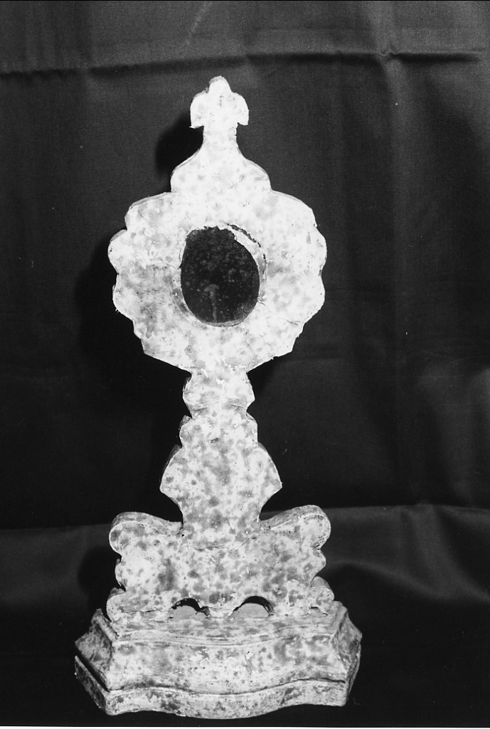reliquiario - a ostensorio - ambito Italia centrale (sec. XVIII)