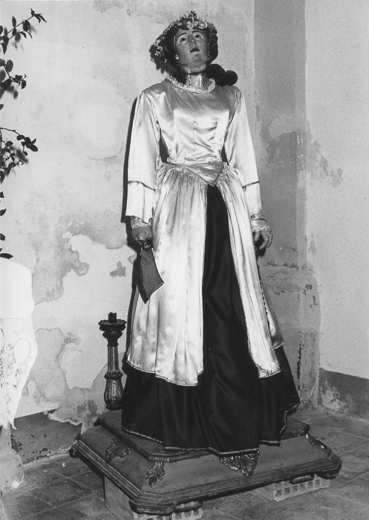 Santa Cecilia (statua processionale) - ambito abruzzese (fine/inizio secc. XVIII/ XIX)