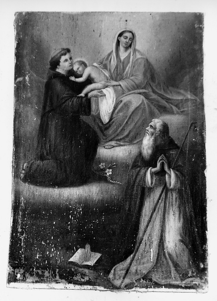 Madonna con Bambino, Sant'Antonio da Padova e Sant'Antonio Abate (dipinto) - ambito abruzzese (fine sec. XVIII)