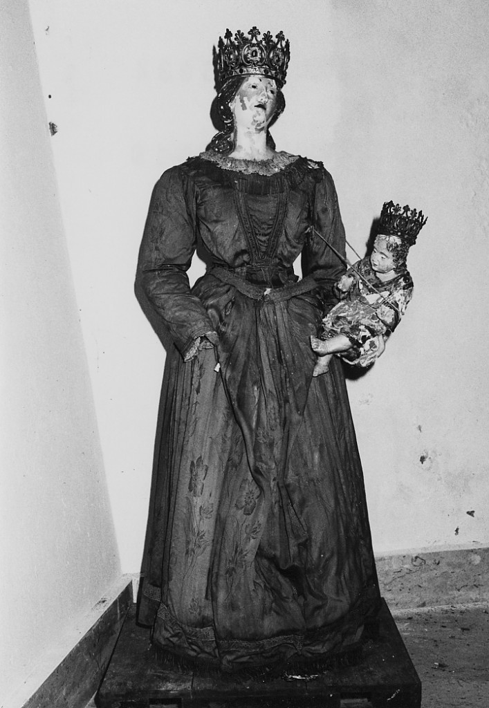 Madonna con bambino (statua processionale) - ambito Italia meridionale (sec. XVIII)