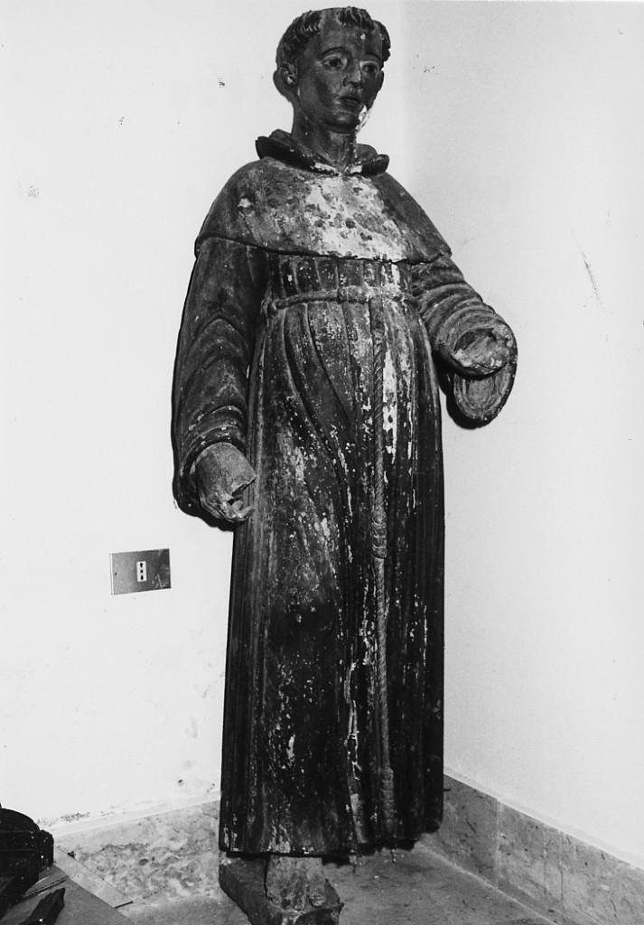 Sant'Antonio da Padova (statua) - ambito abruzzese (seconda metà sec. XV)