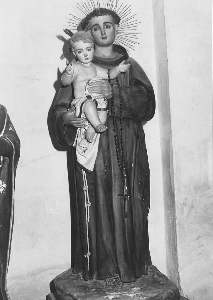 S. Antonio con il Bambino (statua processionale) - produzione abruzzese (fine/inizio secc. XIX/ XX)