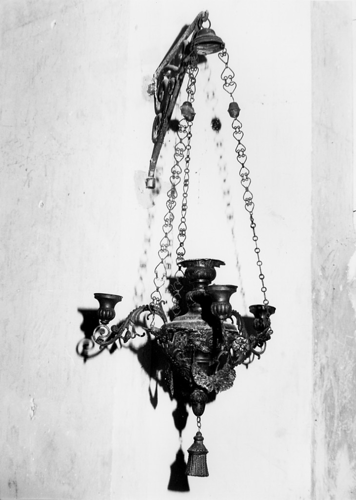 lampada pensile - produzione abruzzese (sec. XIX)