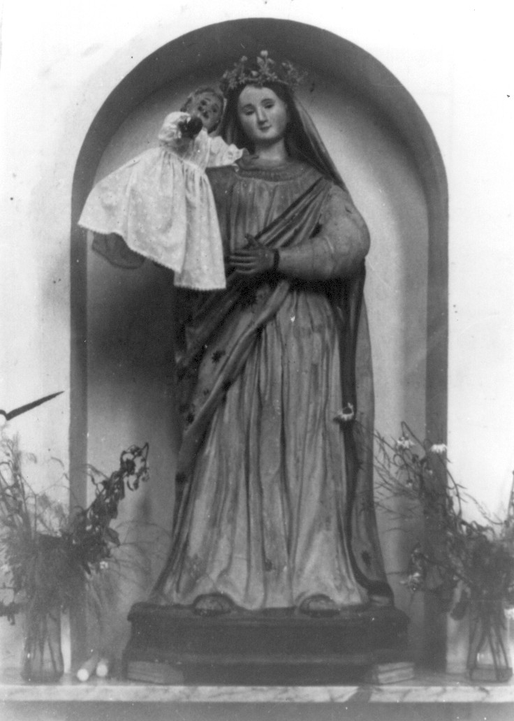 Madonna delle Grazie, Madonna con Bambino (statua) - ambito Italia centrale (sec. XVIII)