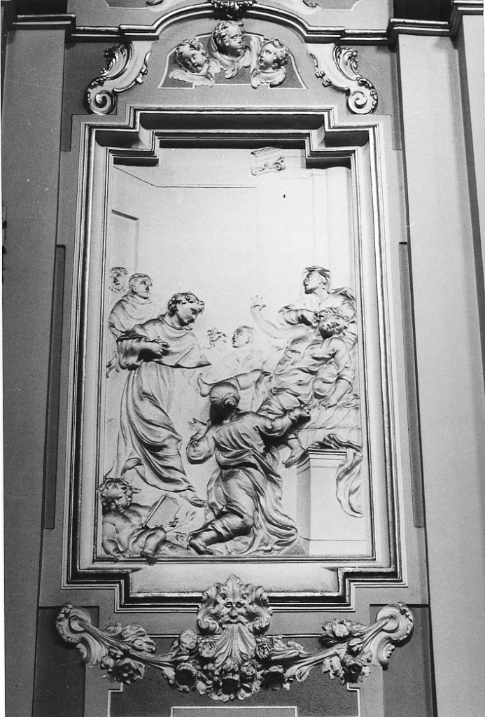 Un episodio della vita di S. Antonio da Padova (formella) - ambito Italia centrale (sec. XVIII)