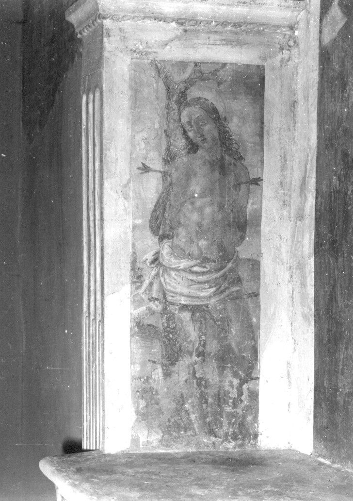 San Sebastiano (dipinto) di Francesco di Paolo da Montereale (sec. XVI)