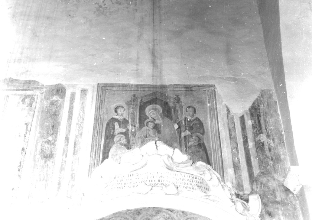 Madonna con Bambino in trono e Santi (dipinto) - ambito Italia centrale (sec. XVI)