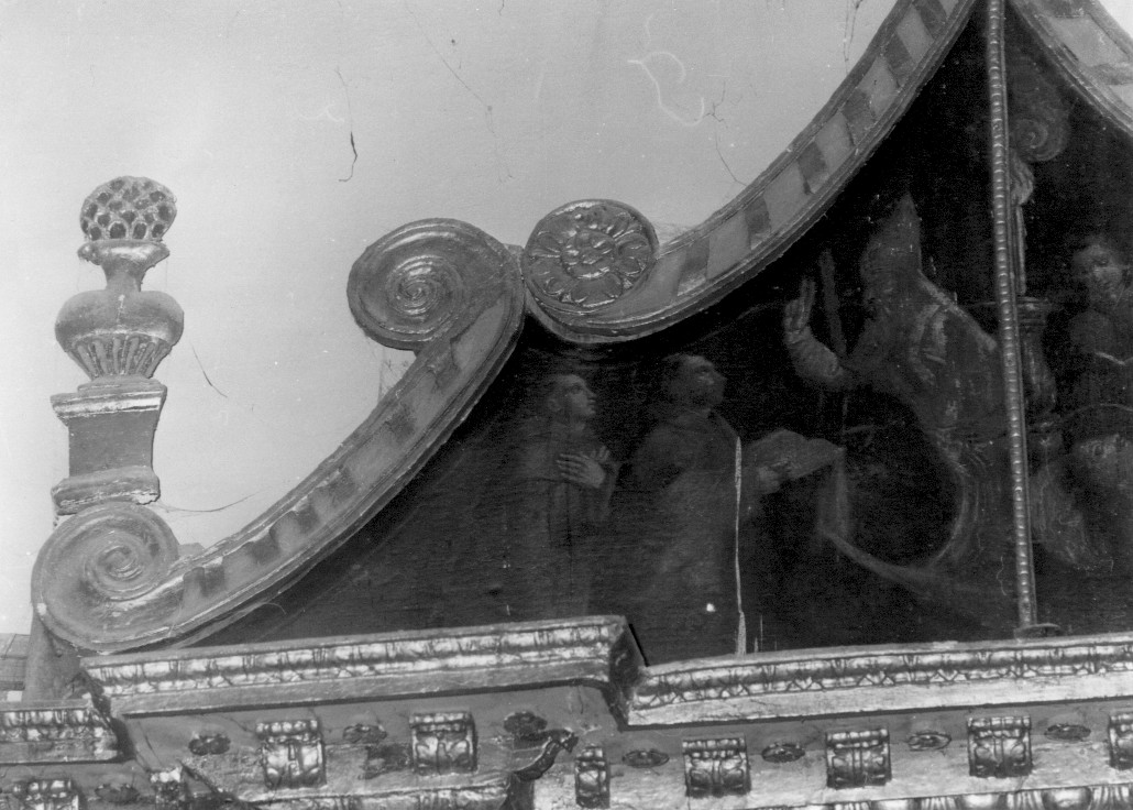 Papa Innocenzo terzo approva la regola francescana (dipinto) - ambito Italia centrale (sec. XVII)