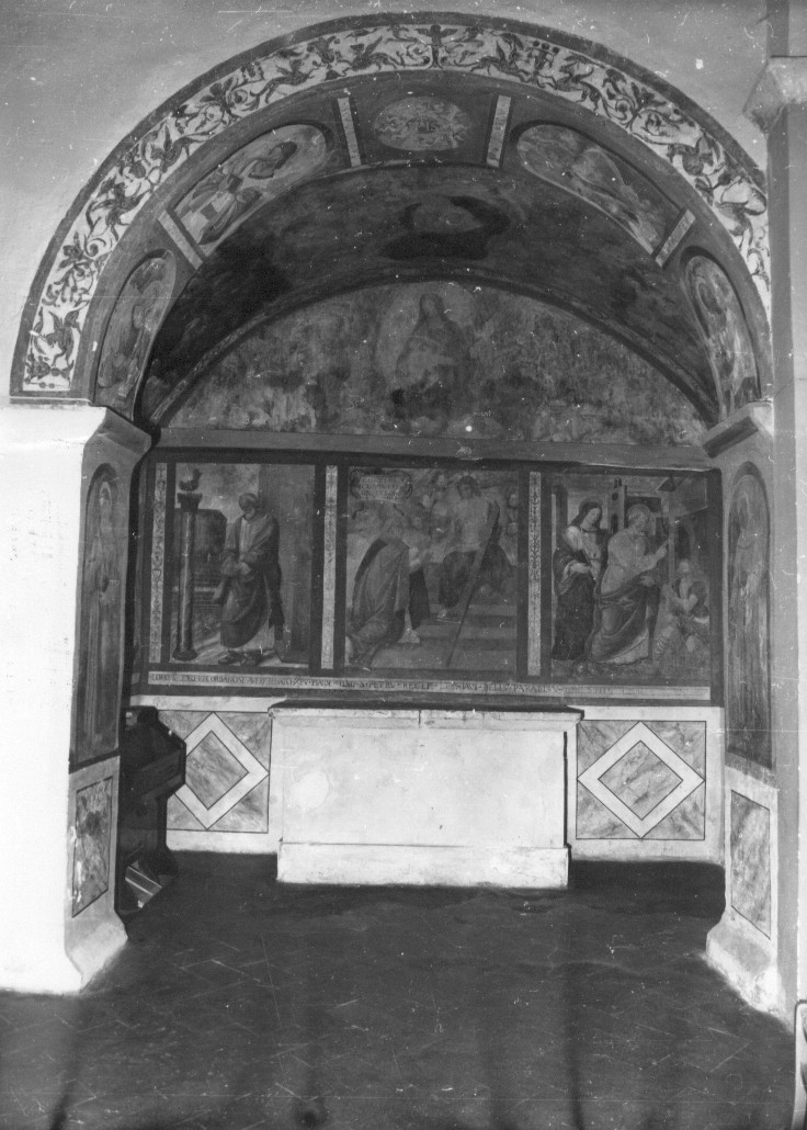 dipinto, complesso decorativo di Francesco di Paolo da Montereale (attribuito) (sec. XVI)