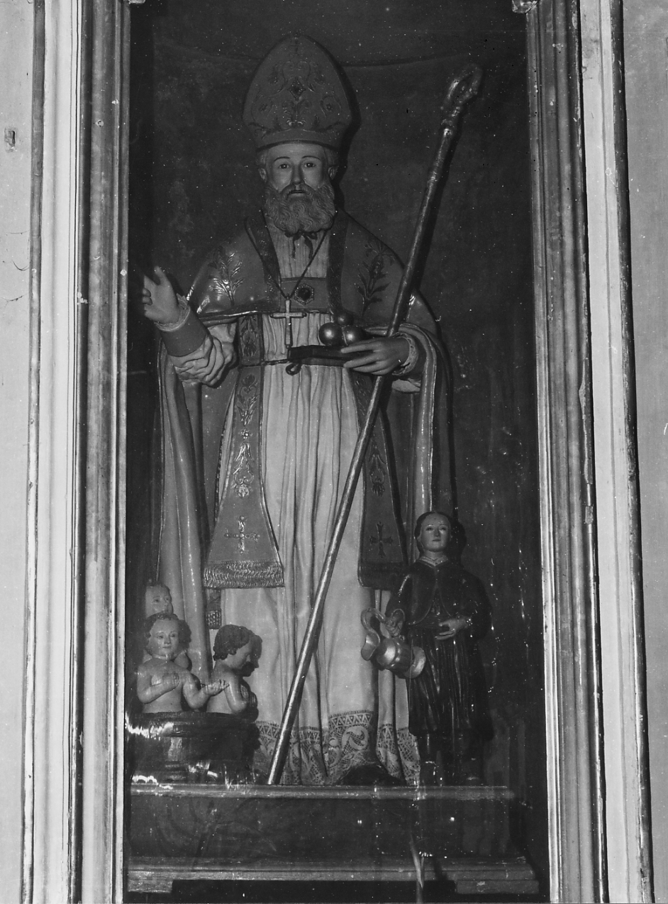 San Nicola di Bari (statua, opera isolata) - ambito abruzzese (sec. XIX)