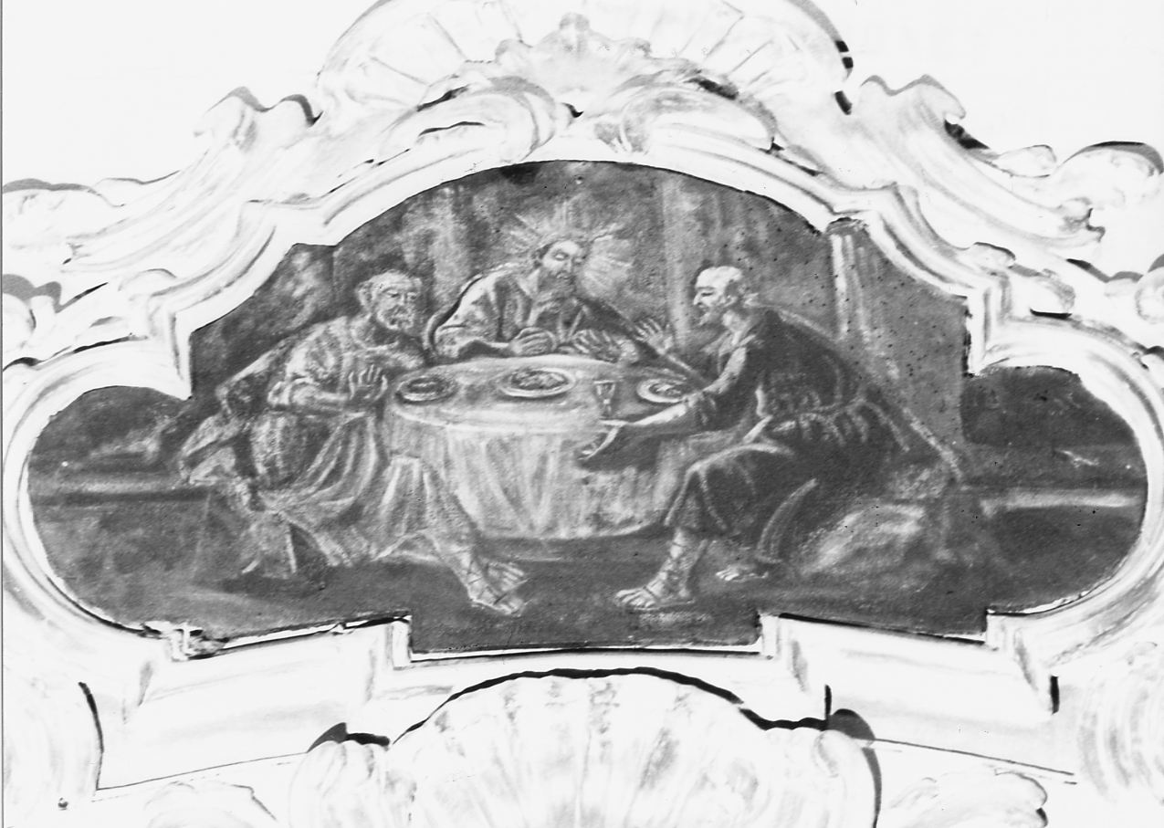 cena in Emmaus (dipinto) - ambito Italia centrale (secc. XVIII/ XIX)