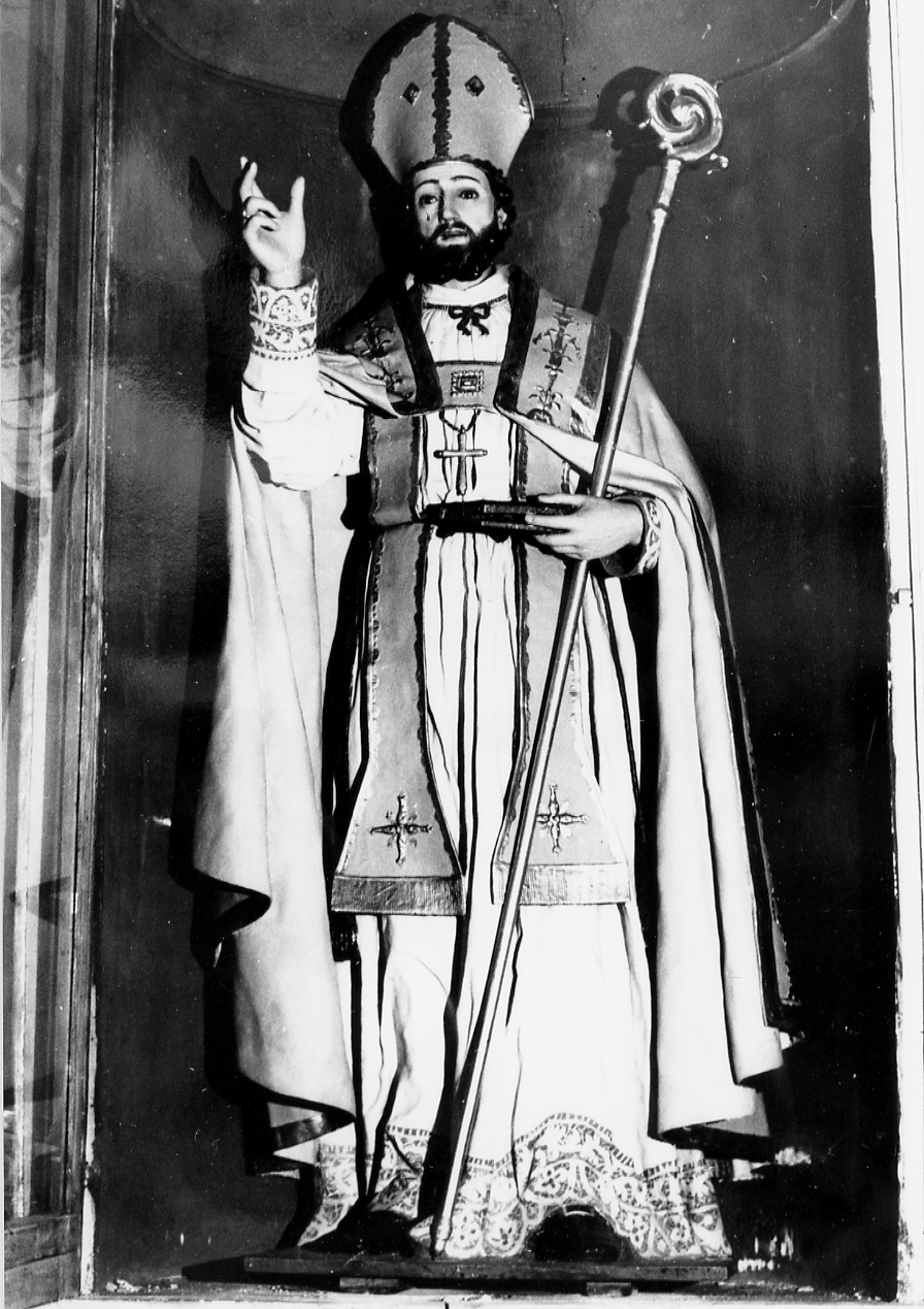 San Martino vescovo (statua, opera isolata) - ambito Italia centrale (prima metà sec. XX)