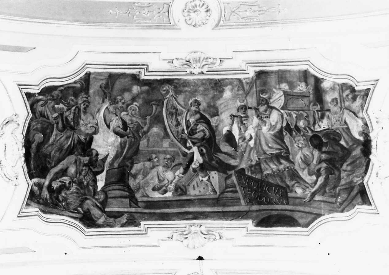 David danza davanti all'arca santa (dipinto) di Teodoro Ludovico (attribuito) (secc. XVIII/ XIX)