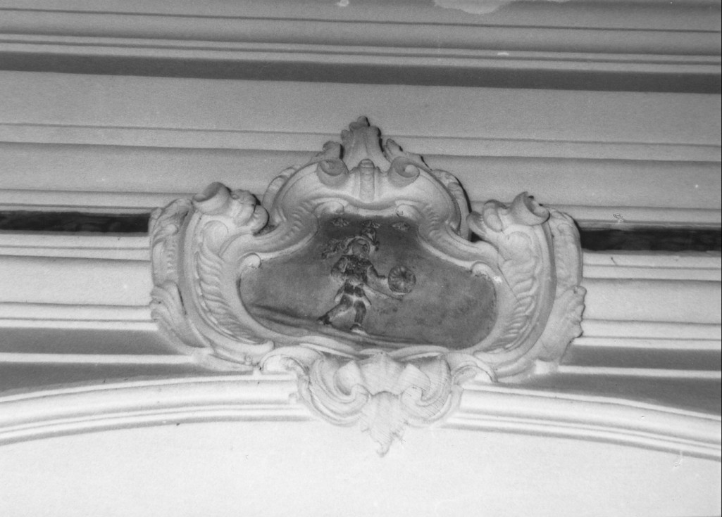 San Pancrazio, stella, motivi decorativi vegetali a volute (rilievo) - ambito Italia centrale (sec. XVIII)