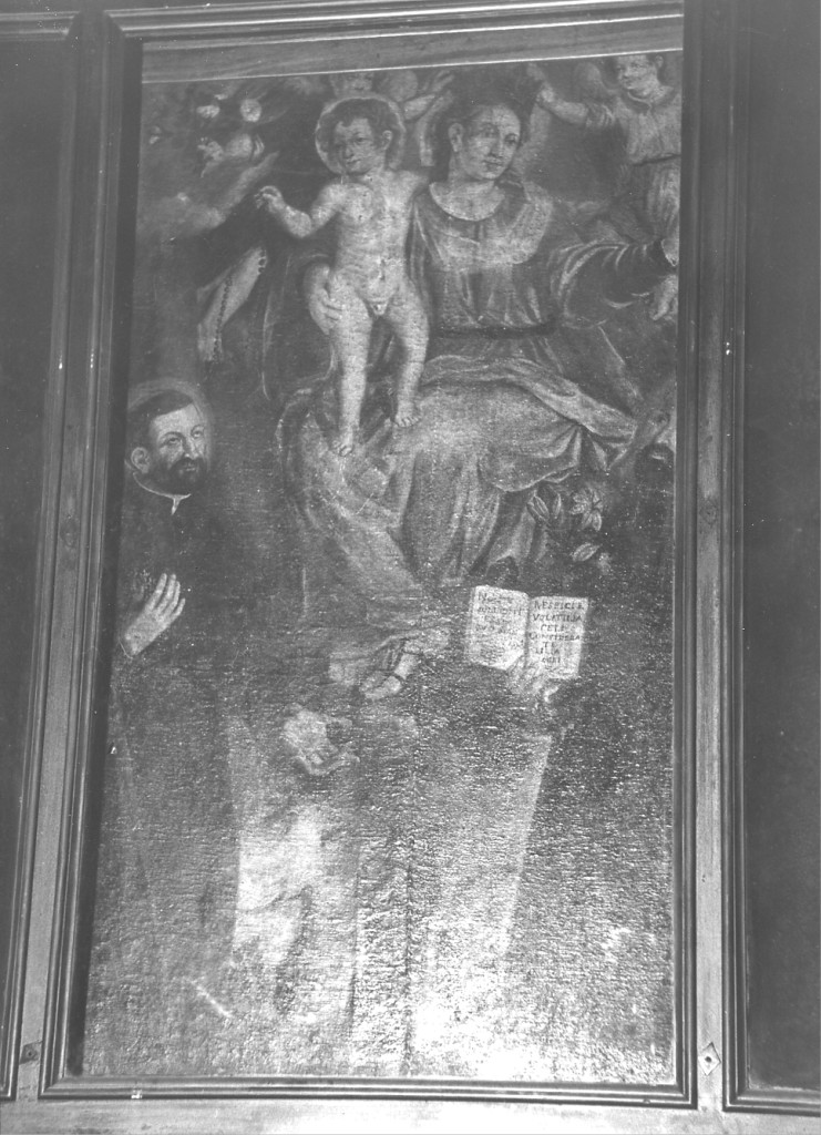 Madonna con Bambino e angeli tra Santi francescani (dipinto) - ambito Italia centro-meridionale (fine/inizio secc. XVI/ XVII)