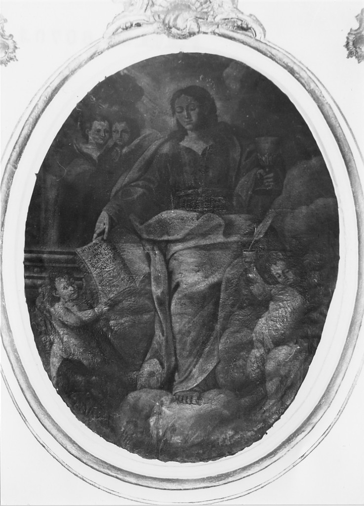 San Giovanni Evangelista tra angeli (dipinto) - ambito abruzzese (sec. XVIII)