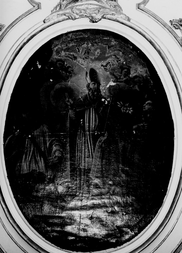 San Liborio con San Gaetano da Thiene e Sant'Antonio da Padova (dipinto) - ambito Italia centrale (sec. XVIII)