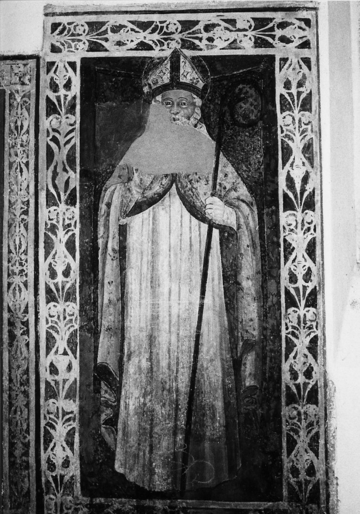 Santo Vescovo Benedettino (dipinto) - ambito Italia centrale (fine/inizio secc. XV/ XVI)