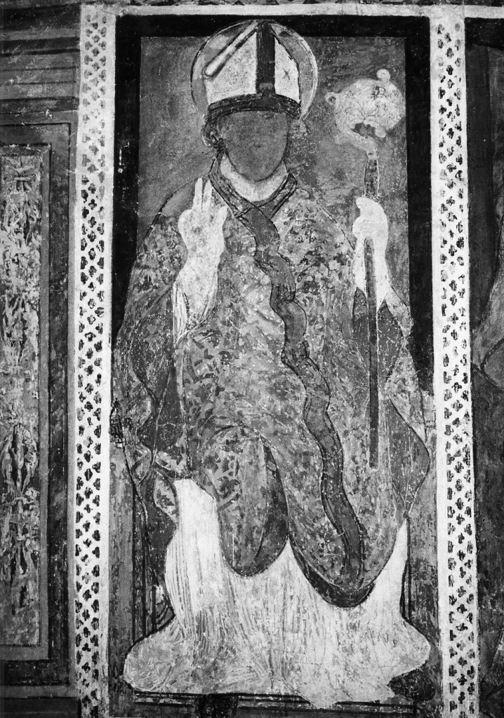 Santo Vescovo Benedettino (dipinto) - ambito Italia centrale (sec. XV)