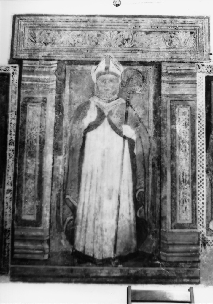 Santo Vescovo Benedettino (dipinto) - ambito Italia centrale (sec. XV)