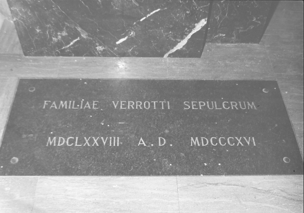 lapide tombale - ambito Italia centrale (sec. XIX)