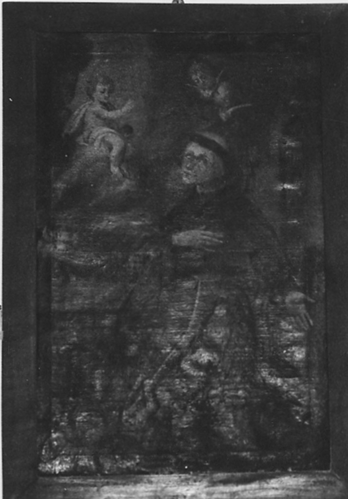 Sant'Antonio da Padova adora Gesu' Bambino (dipinto) - ambito abruzzese (sec. XVIII)