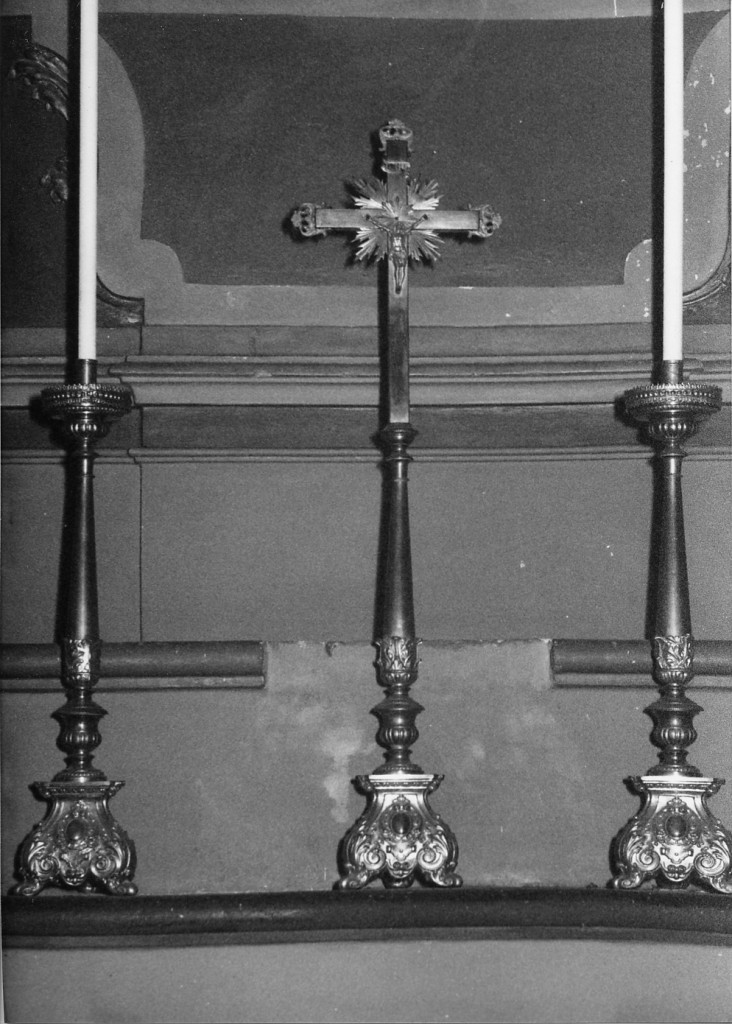 Cristo crocifisso (croce d'altare, serie) - ambito Italia centrale (seconda metà sec. XIX)