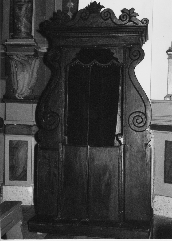 confessionale - ambito abruzzese (sec. XIX)