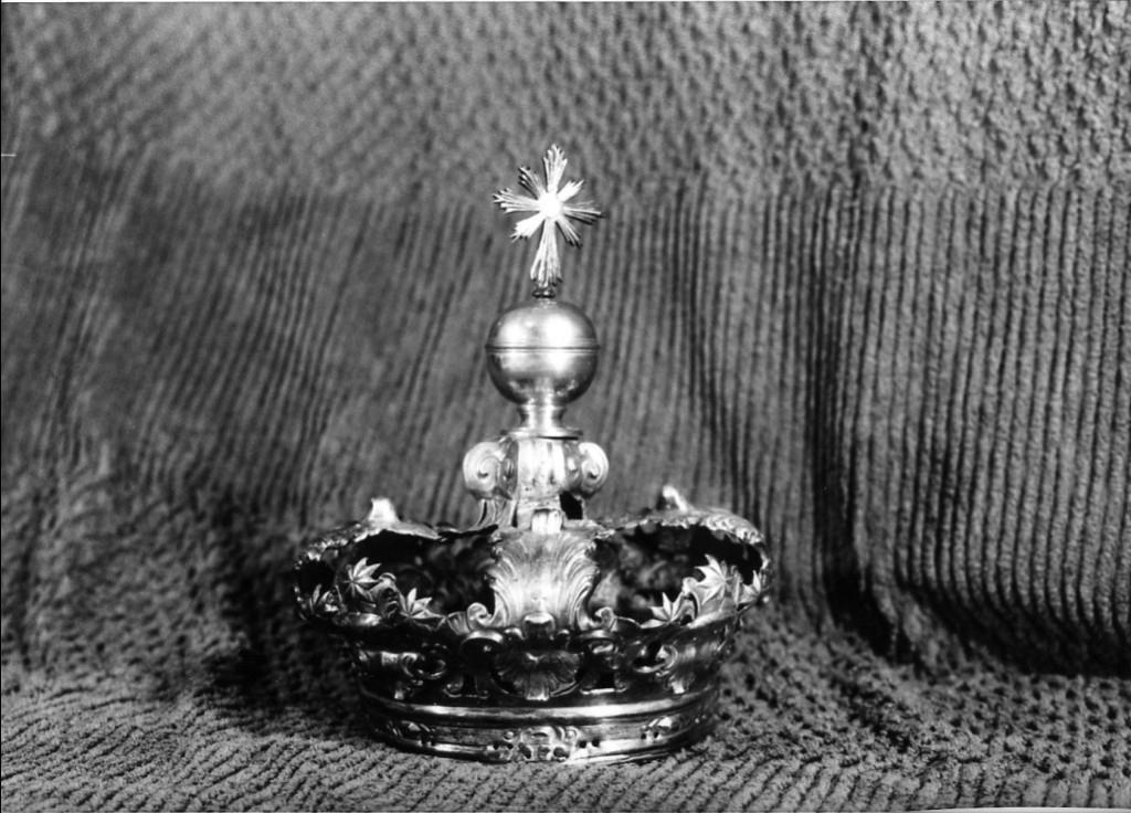 Motivi decorativi vegetali ed a volute, stelle, croce raggiata (corona da statua) - ambito napoletano (sec. XVIII)