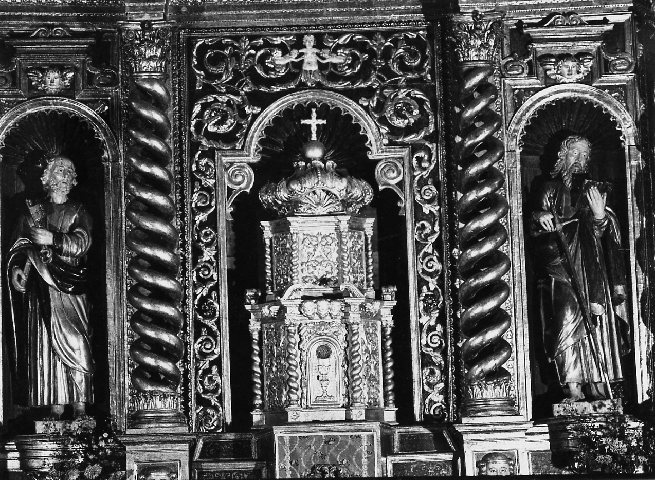 tabernacolo - a tempietto di Riccioni Francesco (scuola) (sec. XVII)