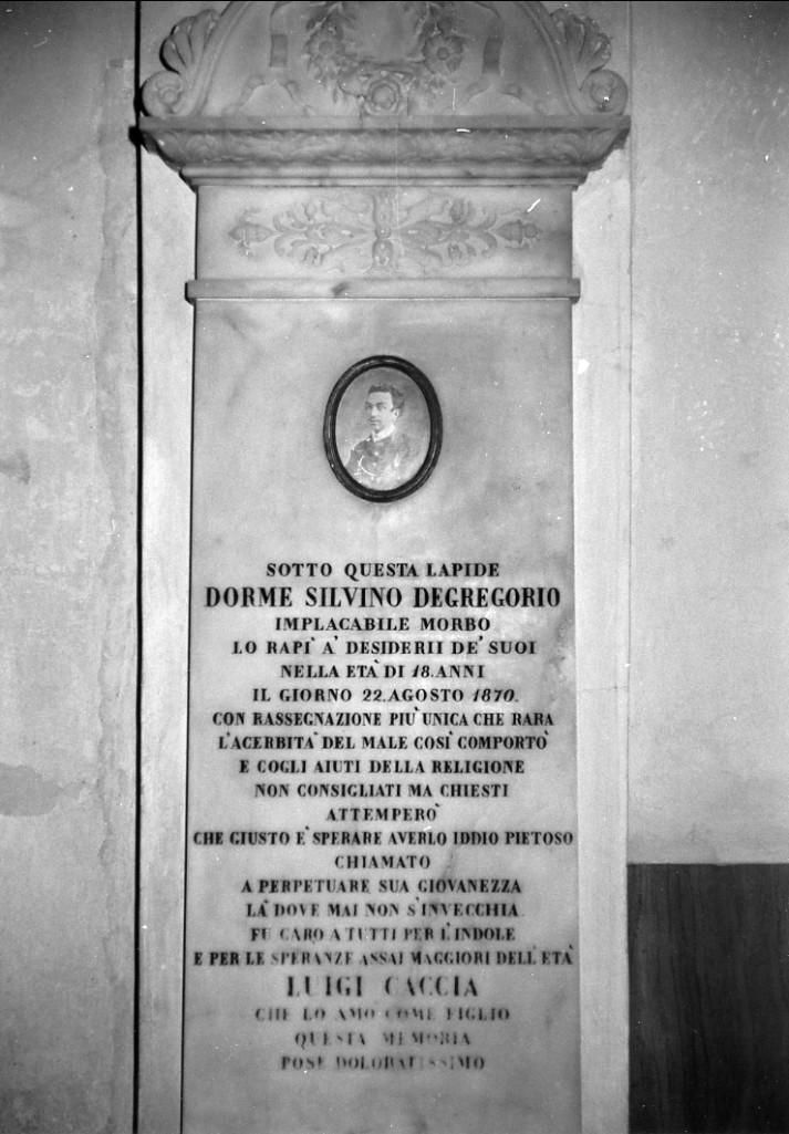 lapide tombale - ambito Italia centrale (sec. XIX)