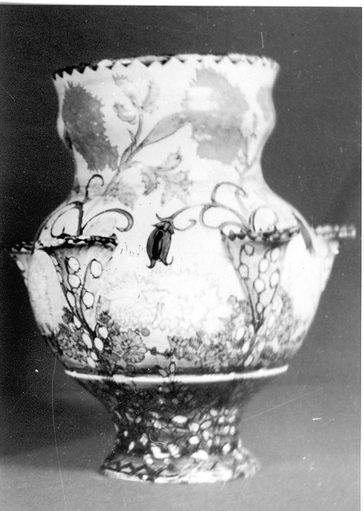 motivi decorativi floreali (vaso da fiori) di Cascella Michele (metà sec. XX)