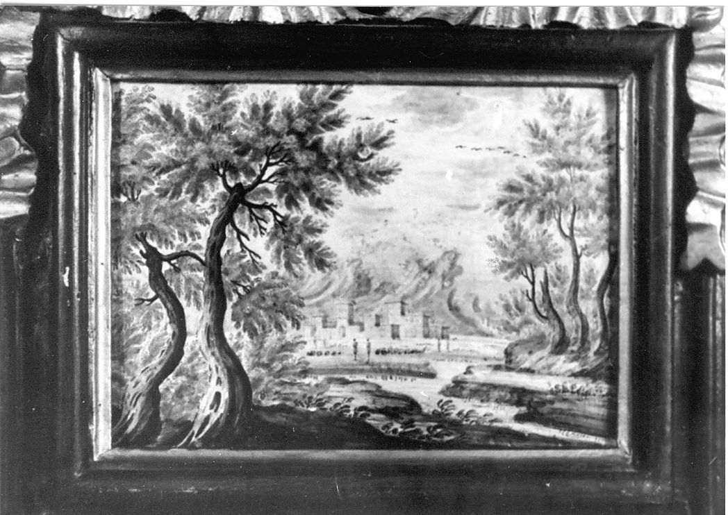 paesaggio (targa) di Cappelletti Nicola (scuola) (fine sec. XVIII)
