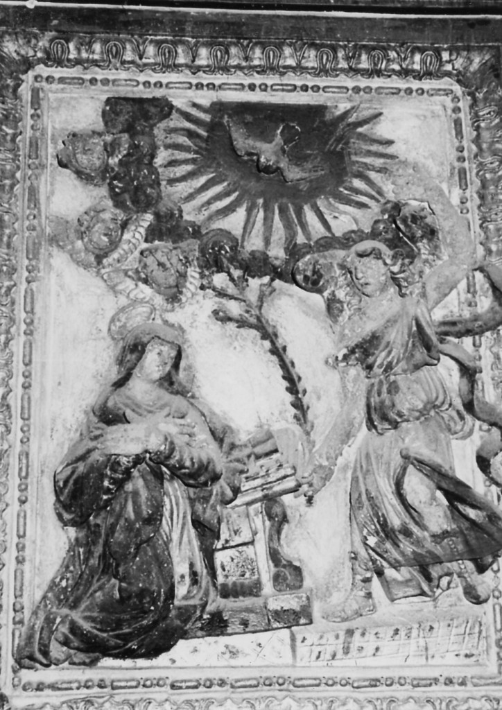 Annunciazione (rilievo) di Perada D (attribuito) (sec. XVII)