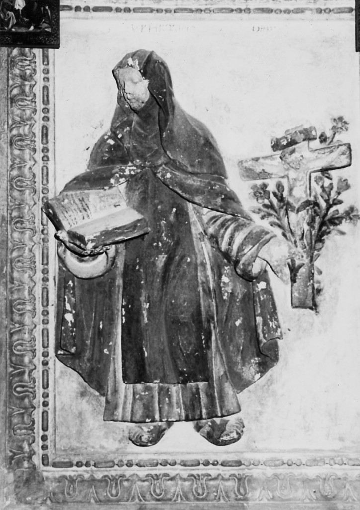 Santa Chiara (rilievo) di Perada D (attribuito) (sec. XVII)