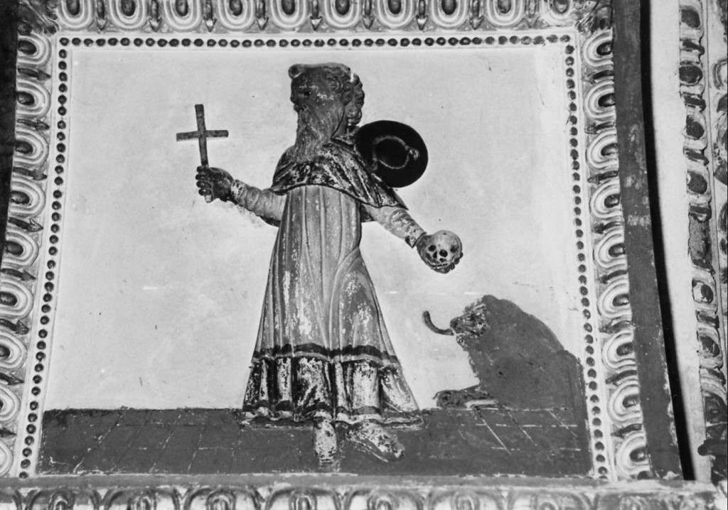 San Girolamo come cardinale (rilievo) di Perada D (attribuito) (sec. XVII)