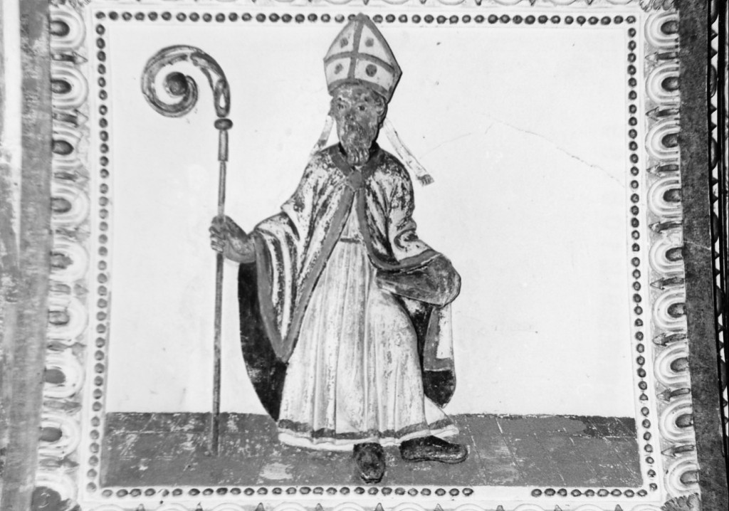 Sant'Ambrogio (rilievo) di Perada D (attribuito) (sec. XVII)