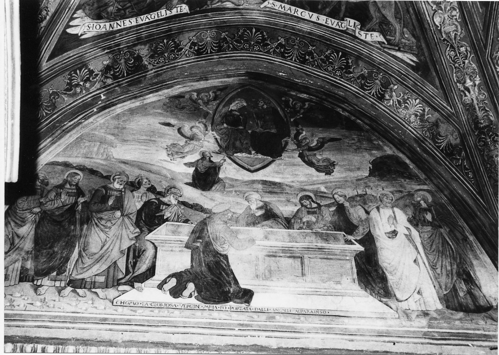 incoronazione di Maria Vergine (dipinto, elemento d'insieme) - ambito abruzzese (sec. XVI)