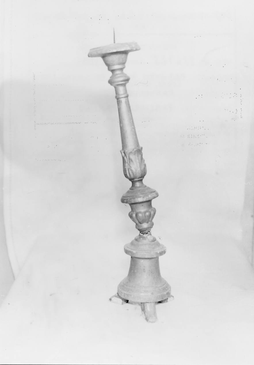 candeliere, opera isolata - bottega abruzzese (sec. XIX)